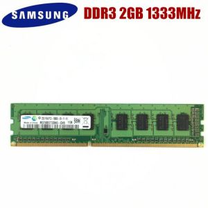 Samsung 2G 2GB 1R/2RX8 PC3 10600U DDR3 1333MHZ PC Computer Desktop RAM Desktop memory 2G PC3 10600U DDR3 1333 RAM