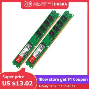 DASKA Brand DDR3 4GB (2pcsx2GB) 1600/1333 MHz 1.5V 240Pin 8GB 16GB PC3-12800/10600 For Intel Desktop Memory DIMM