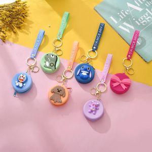 Headset bag zero wallet cartoon cat silicone key pendant Bag Coin cartoon soft Wallet Key bag wholesale mini bag  Women Cartoon