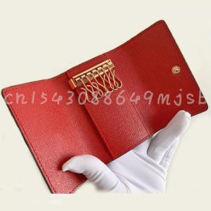 Top Quality Classic Luxury Design Fashion/Business 6 Key Holder Mini Multifunctional Portable Clutch Bags With Box Free Shipping