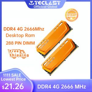 Teclast RAM A30 DDR4 8GB 2666MHz Aurora series module high performance armor memory 288PIN DIMM 1.2V work for desktop RAM memory