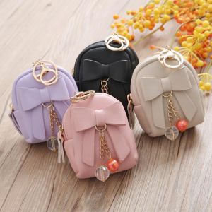 Mini Coin Purse Key Chain Wallet Credit Card Holder Zipper Case Coin Change Purse Wallet with Key Ring Card Case Key Wallet