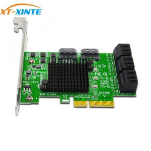 8 Port SATA 3 PCI Express Expansion Card PCI-E SATA Controller PCIE X4 to SATA Card SATA3.0 6Gb Adapter Add On Cards for SSD