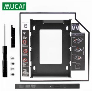 2nd HDD Caddy 12.7mm 9.5mm SATA 3.0 2.5" HD Hard Disk Drive Enclosure SSD Case Box For MacBook Laptop CD-ROM DVD-ROM Optical 