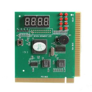 2/4 Digit LCD Display PC Analyzer Diagnostic Post Card Motherboard Tester with LED Indicator for ISA PCI Bus Mian Board
