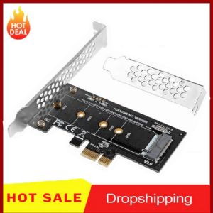 PCI-E 3.0 x1 to M.2 NVMe M Key Slot Converter Adapter with Low profile bracket for Samsung PM961, 960EVO, SM961, PM951 M2 SSD