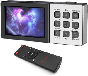 1080P@60fps Video Capture HDMI-compatible Video Recorder Box with 3.5 Inch LCD and Remote Control,Playback,Schedule Capturing