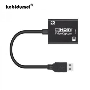 USB 4K HDMI Capture Card Adapter for Game Recording Live Streaming 1080P USB 3.0 To HDMI Video Capture Grabber Record Box