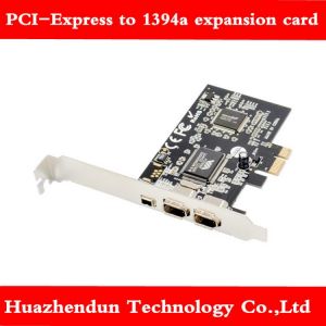 PCI-Express to 1394a expansion card external dv collector pcie to 1394 interface video capture card free drive 1pcs freeshipping
