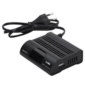 HD99 Digital TV Box H.265 TV Tuner 1080P Receiver DVBT2 Receiver Satellite TV Set Top Box for Youtube IPTV(EU Plug)