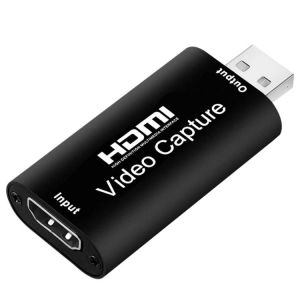 o Video Capture Cards HDMI to USB 2.0 1080P 4K Record Via DSLR Camcorder Action Cam for High Definition Acquisition