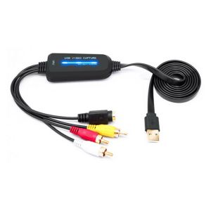Video Audio Capture Card Adapter TV DVD VHS DVR Game Video to Digital DVD Converter for Vista XP Windows 10/8.1/8/7