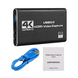 4K 60Hz HDMI-Compatible Video Capture Card 1080P for Game Recording Plate Live Streaming Box USB 3.0 Grabber for PS4 Camera
