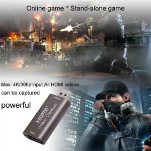 Mini 4K USB 2.0 3.0 HDMI Video Capture Card 1080P 60FPS Plate Phone Computer Game Recording Box Live Streaming Broadcast
