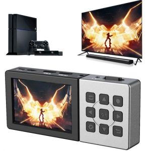 Ezcap273 HD 1080P 60fps HDMI Video Capture Card Game Live Recording Box Recorder To TF Card Playback Mic Input Audio Local Loop