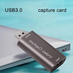 Newest 1080P 4K Video Capture Card USB3.0 HDMI-compatible  Video Grabber Record Box for PS4 Game Camera Recording Live Streaming