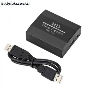 1080p Capture Card HDMI-compatible to USB2.0 Graphics Capture Card USB2.0 Recorder Box Device for Live Streaming Video Recording