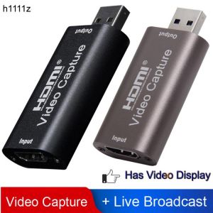 Mini Video Capture Card USB 2.0 HDMI Video Capture Grabber Phone Game HD Camera Capture Recording Box PC Live Streaming USB HDMI