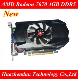 Original AMD Radeon 7670 4GB DDR5 new independent office graphics card HD7670 PCI-E mainstream installed video card