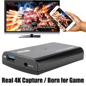 FULL HD 1080P 60fps 120fps real 4K Video Capture Card HDMI To USB 3.0 Live Streaming Game Recording Box Mic Audio Input TV Loop