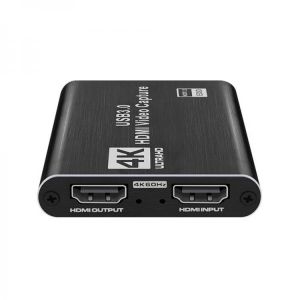 4K Video Capture Card USB 3.0 2.0 1080P 60fps for Recording Plate Game Grabber Mic Input Audio TV Loop Out For Live Streaming