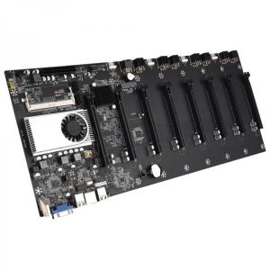 Riserless mining motherboard 8 GPU bitcoin Crypto Etherum Mining Support 1066/1333/1600MHz