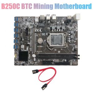 b250 motherboard btc Mining Motherboard 12XPCIE to USB3.0 Graphics Card Slot LGA1151 Supports DDR4 DIMM RAM Computer Motherboard