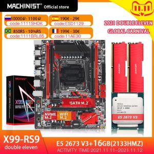 Machinsit X99 Motherboard With XEON E5 2673 V3 CPU 2*8GB DDR4 2133 ECC Memory Combo Kit Set LGA 2011-3 Processor Four-channel
