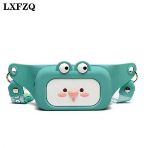 LXFZQ Silica gel  Phone Bag Waist Pack Fanny Pack Belt Bag Sac Banane Femme Money bag Hip Hop Men Chest Bag candy Portfel