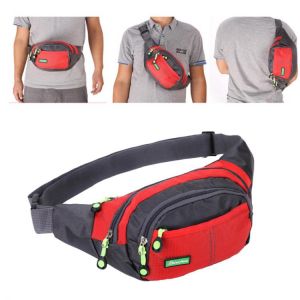 YoReAi Travel Bum Bag Fanny Pack Waist Bag Zipped Outdoor Sports Shoulder Bag Pouch Men Women Waist Packs Ladies Waist Pack