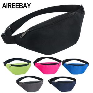 AIREEBAY Waist Bag Female Belt New Brand Fashion Waterproof Chest Handbag Unisex Fanny Pack Ladies Waist Pack Belly Bags Purse