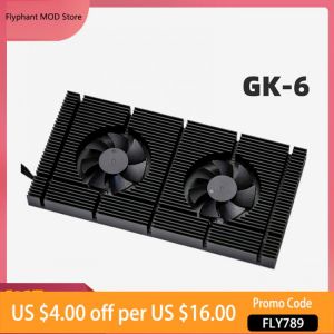 GPU Backplane Radiator For Nvidia RTX 3080 3090 Series Graphics Card,Aluminium Panel +2X PWM Fans,VGA Memory VRAM Cooler