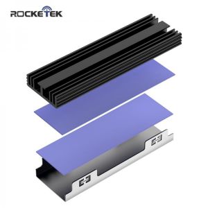 Rocketek M.2 Solid State Hard Disk Heatsink Heat Radiator Cooling Silicon Therma Pads Cooler for M2 NVME SATA NGFF 2280 PCIE SSD