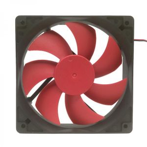 NEW F12025 120mm PC Cooling Fan Red Blade 12V Desktop Case Fan Cooler 2 Wire 2 Pin Connector for Computer Case/ Power Supply