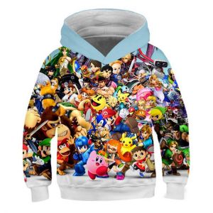 Boys Pikachu Hoodies Autumn 3D Print Cartoon Pokemon Sweatshirt Kids Funny Harajuku Fashion Tops Boys Girls Super Cool Pullover