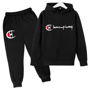 New children's clothing suit boys and girls outdoor sportswear suit 3-14 years old casual jogging hoodie + pants youth clothe