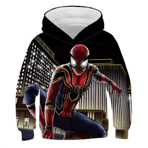 New Fashion Spidermans Hoodies Sweatshirts For Kid Boys and girls Sweatshirt Boy Clothes Spider Children Top Outwear Hiphop
