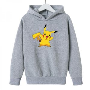 Pokemon Hoodie Girls Long Sleeves Jogging Boys Cartoon Sweatshirt Pikachu Tops Children's Kid Clothes Casual Cool Coat 4-14 Y
