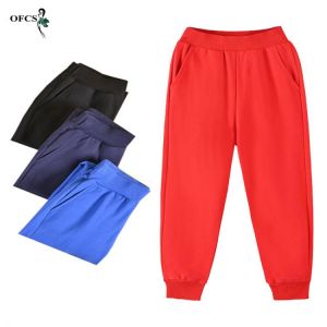 Girl Stretchy Pants School Wear High Quality Trousers New Arrival 2-12Years Children Ankle-length Pants Enfant Casual Sport Pant