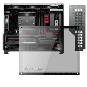ZZAW Braveman B3 MATX Case for PC Aluminum Alloy Chassis SFX Power with Micro Desktop  Mini ITX DIY for gaming and home use