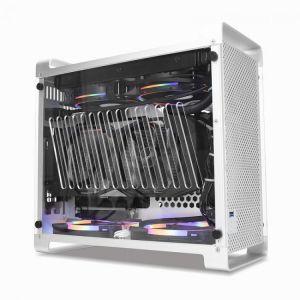METALFISH G5 Plus Water Cooling Mini ITX Case Gaming Computer Cases Support SFX PSU 30cm Graphics Card 240 WaterCooling 3.5'D