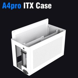 ITX Mini Case A4 Pro  Chassis  / SFX Power Supply /240/280 Water Cooling /Aluminum Alloy CNC  （with Extension Cable）