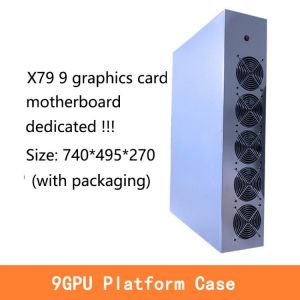 For X79 motherboard 9 GPU server case frame mining rig house machine platform for  X79 motherboard BTC ETH mining case