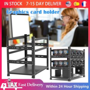 12 GPU Open Mining Frame Rig Case 3 Layers Rig Mineria GPU Motherboard Bracket BTC ETH Bitcoin Rack Miner Farm 12GPU