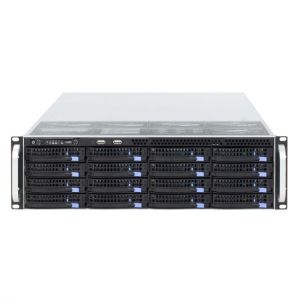 high quality 19inch 3U rack-mount hot-swap chassis 16HDD bays IPFS NVR storage server case S365-16 6GB MINISAS backplane 650MM