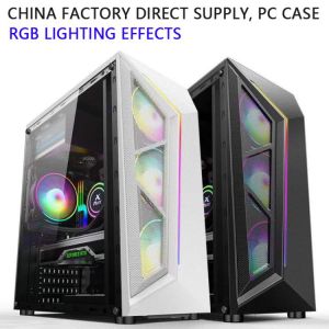 Direct supply from China factory ATX pc Top quality computer case gaming pc  matx case small 4PCS RGB fan