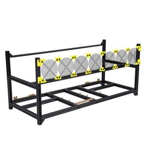 8 GPU Mining Rig Aluminum Open Air Miner Frame Case ETH/ETC/ZEC Ethereum Accessories Tools For Crypto Coin Bitcoin Rack