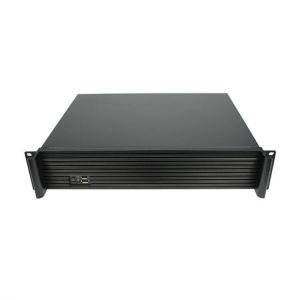 2U Chassis Depth 350MM Rack Mounted  Aluminum Panel Industrial Computer Room Server Case
