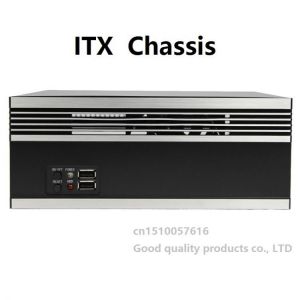 Small Computer Case Compatible  ITX Motherboard  Industrial Control Silver Panel Server Chassis