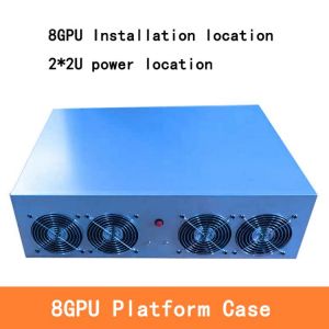 8 GPU server case 4U  mining frame rig house platform machine for  847u motherboard ETH BTC mining case